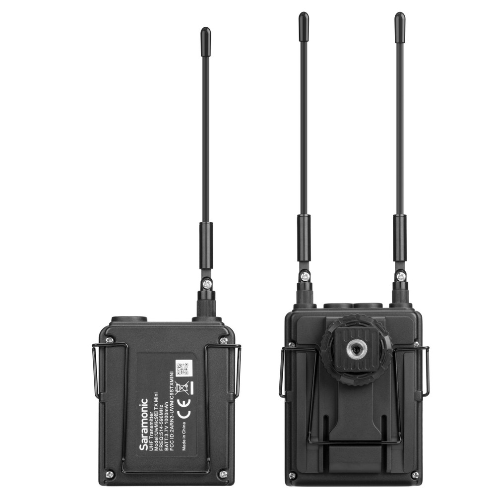 Saramonic UwMic9S Mini Kit 1 Advanced Wireless UHF Lavalier System w/ Micro Transmitter, Dual Receiver, Case,