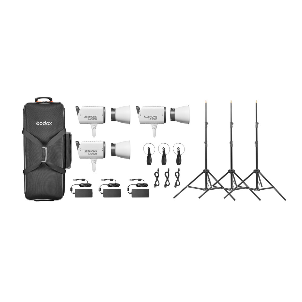 Godox Litemons LA300R RGB LED Light 3-Light Kit