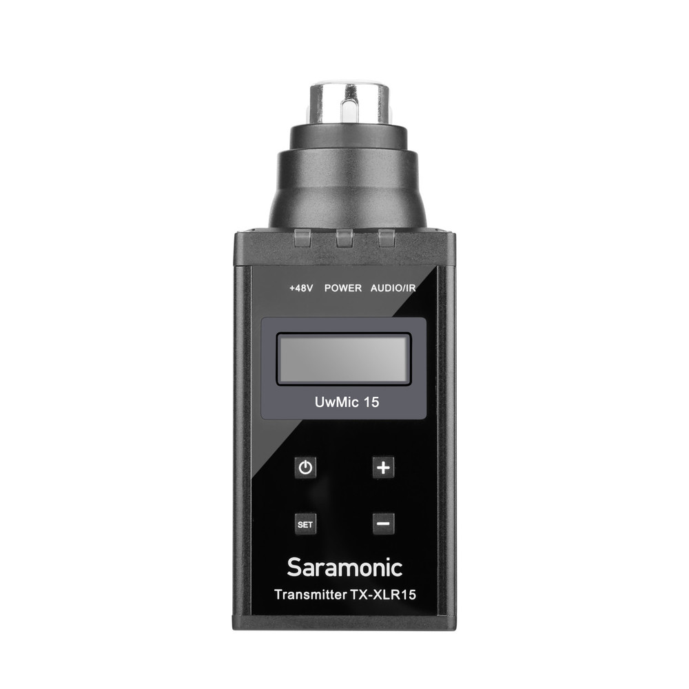 Saramonic SR-XLR15 Wireless XLR Plug-On Transmitter with +48V Phantom Power for the UwMic15 SR-RX15 Receiver