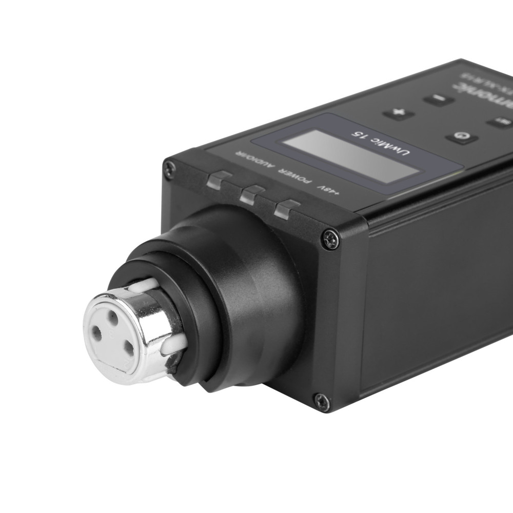 Saramonic SR-XLR15 Wireless XLR Plug-On Transmitter with +48V Phantom Power for the UwMic15 SR-RX15 Receiver
