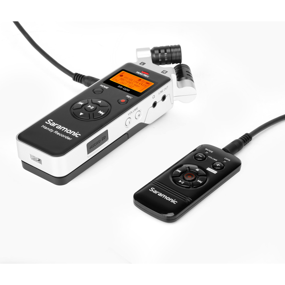 Saramonic SR-Q2M Metal Recorder w/ Stereo X/Y Mics, Remote, Lavalier, 8GB Card, Furry & Foam WS, Case & More