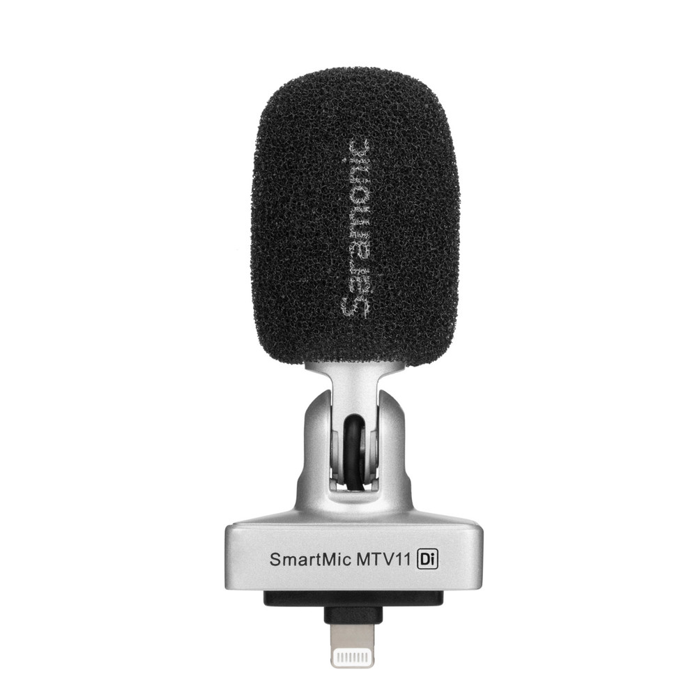 Saramonic SmartMic MTV11 Di Digital Stereo Microphone w/ Lightning & Headphone Out for iPhones and iPads