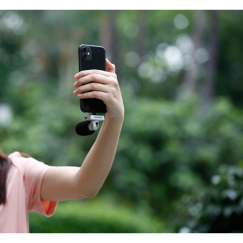 Saramonic SmartMic MTV11 Di Digital Stereo Microphone w/ Lightning & Headphone Out for iPhones and iPads