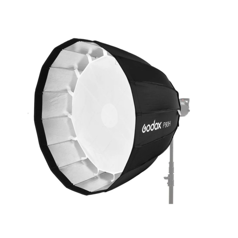 Godox P90H 35" Parabolic Softbox for Studio Video Flash Light, Bowens Mount, Hi-Temperature Resistant