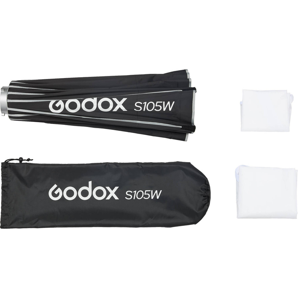 Godox Bowens Mount Umbrella-Style Easy Lock Softbox (Black/White, 41.3")