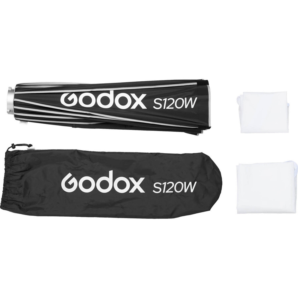 Godox Bowens Mount Umbrella-Style Easy Lock Softbox (Black/White, 47.2")