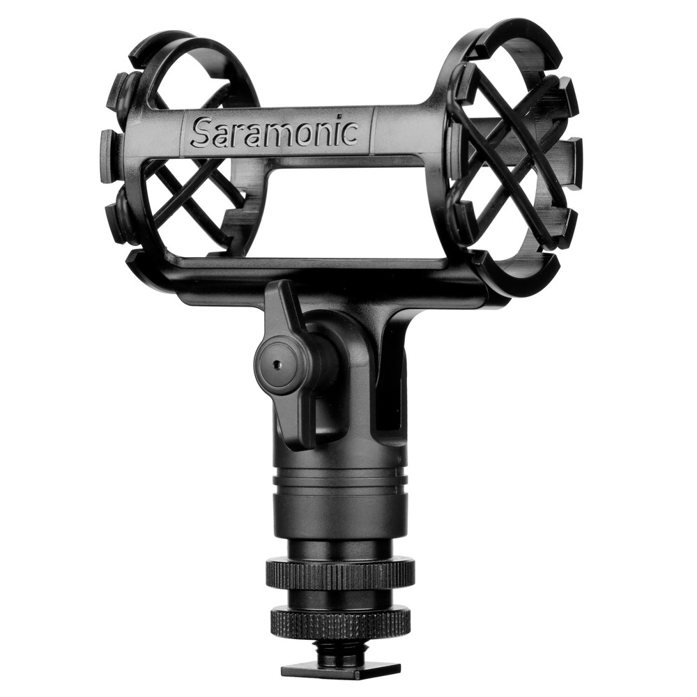 Saramonic SR-SMC3 Shock Mount for Shotgun Microphones (19mm-25mm) w/ Cold Shoe, 1/4", 3/8" & 5/8" Mounting