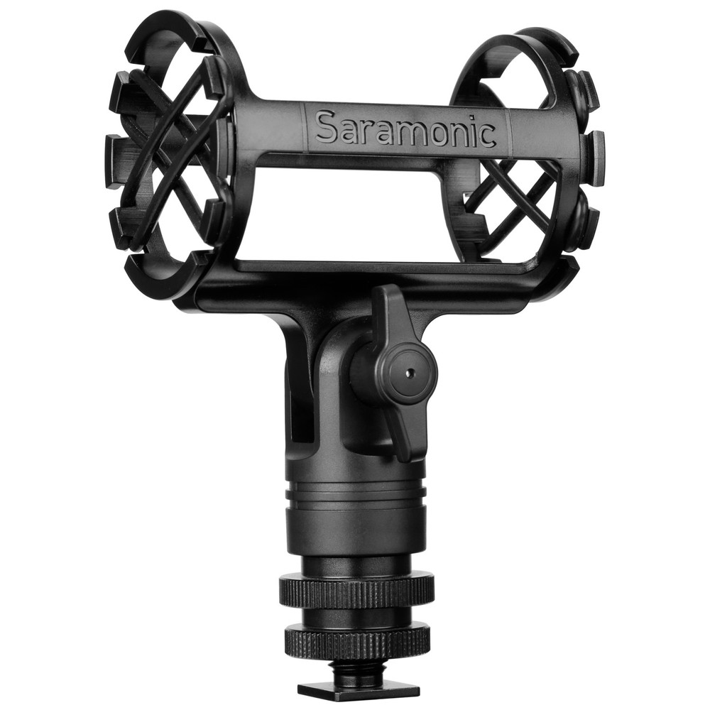 Saramonic SR-SMC3 Shock Mount for Shotgun Microphones (19mm-25mm) w/ Cold Shoe, 1/4", 3/8" & 5/8" Mounting