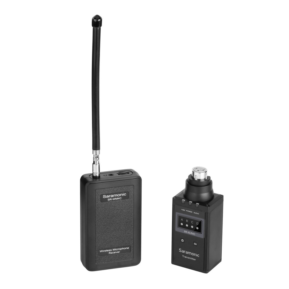 Saramonic SR-WM4CB Wireless VHF XLR Plug-On Microphone System with Portable Camera-Mountable Receiver
