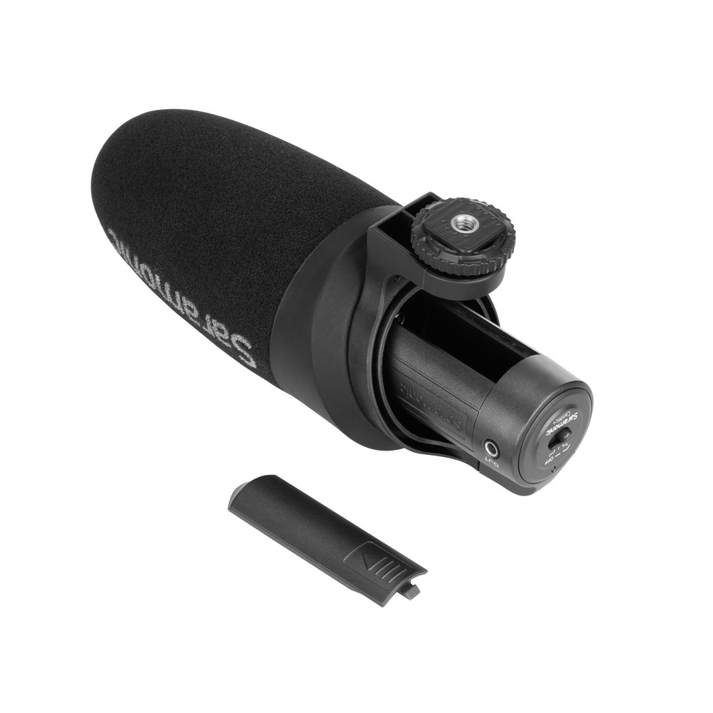 Saramonic CamMic+ AA-Powered On-Camera Uni-Directional Shotgun Microphone with TRS and TRRS Output Cables