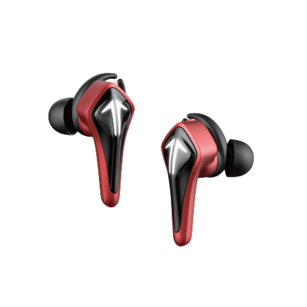Saramonic SR-BH60-R GamesMonic BT 5.0 Wireless TWS Earbuds w/ Mic, Charging Case, Enhanced Sound & Bass (Red)