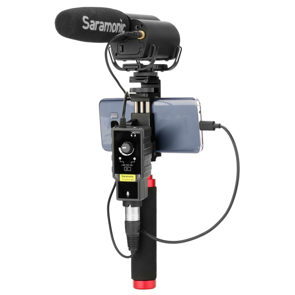 Saramonic SmartRig-UC USB-C Audio Interface with XLR & 1/4" Inputs for iPhone 15, Android, Computers & newer iPads