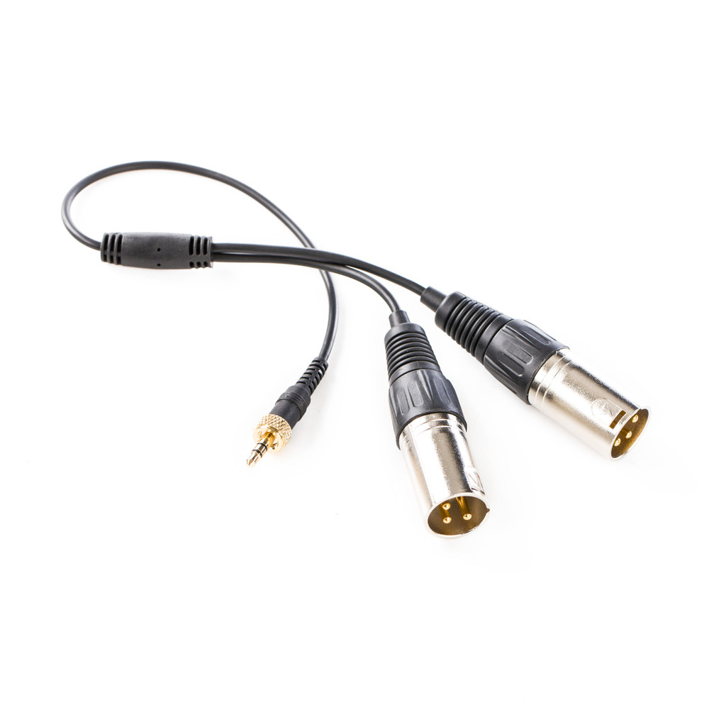 Saramonic SR-UM10-CC1 Locking 3.5mm TRS to Dual XLR Male Output Cable for Saramonic & Other Wireless Receivers