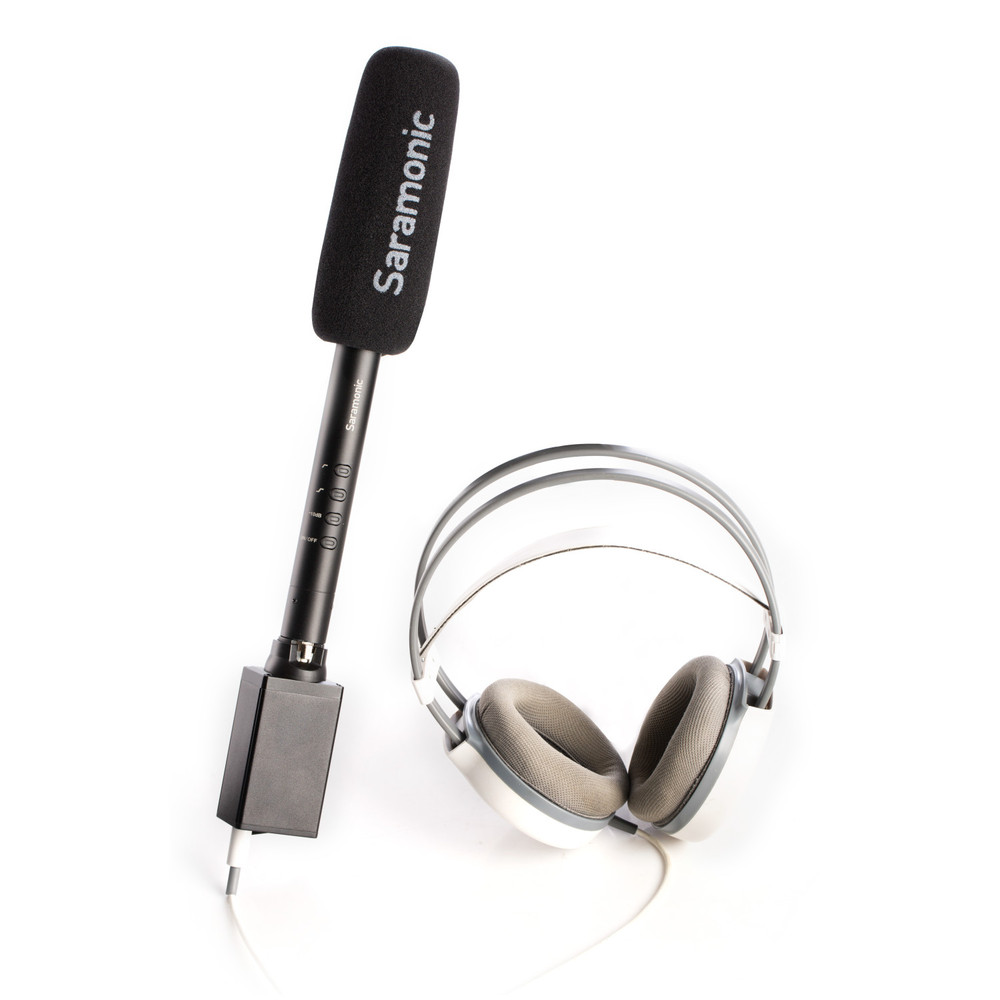 Saramonic SR-VRM1 Compact Plug-On XLR Power Digital Audio Recorder with +48v Phantom for Mics & Headphone Out