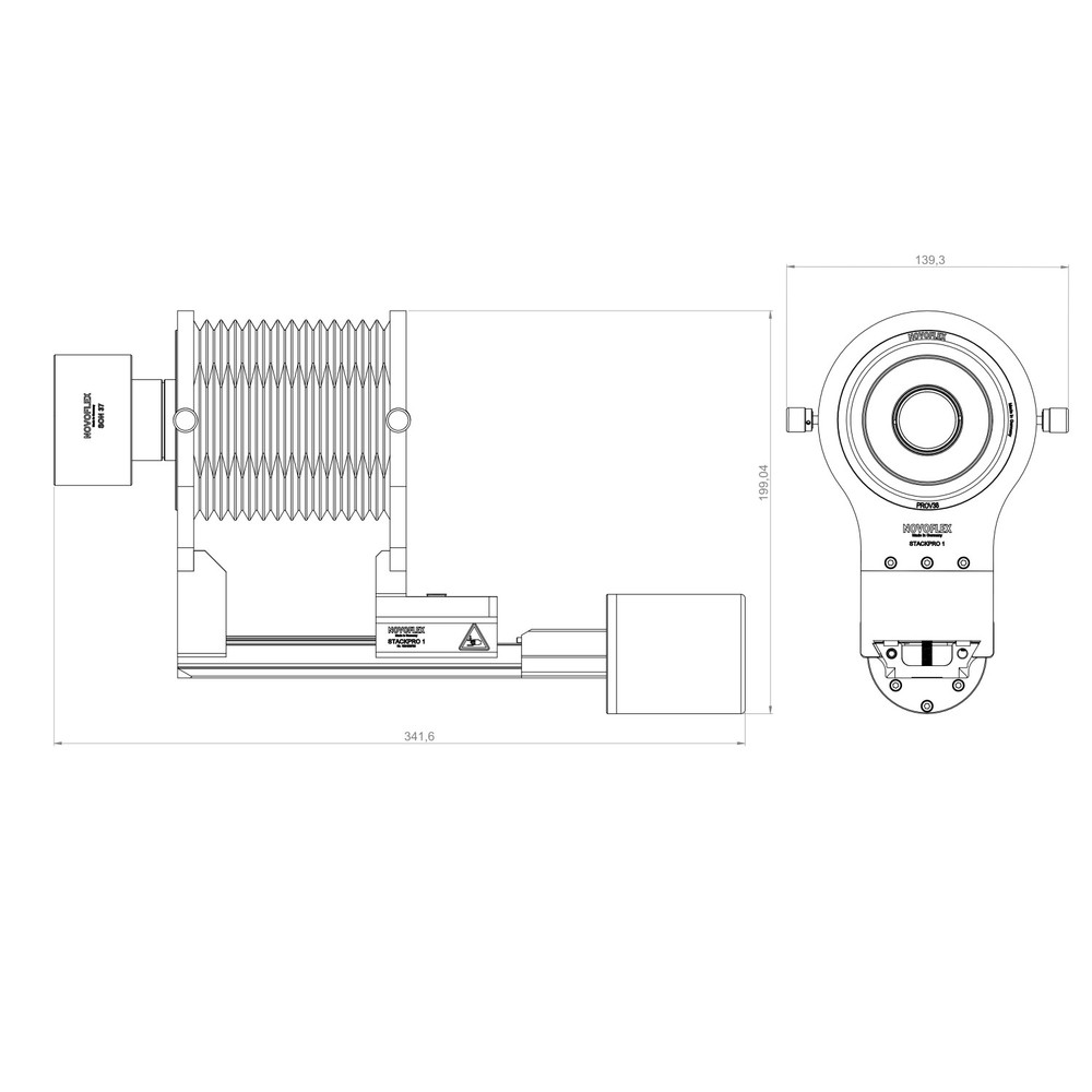 NOVOFLEX Auto Stacking System for Canon RF, Schneider Kreuznach Pyrite 4.5/90