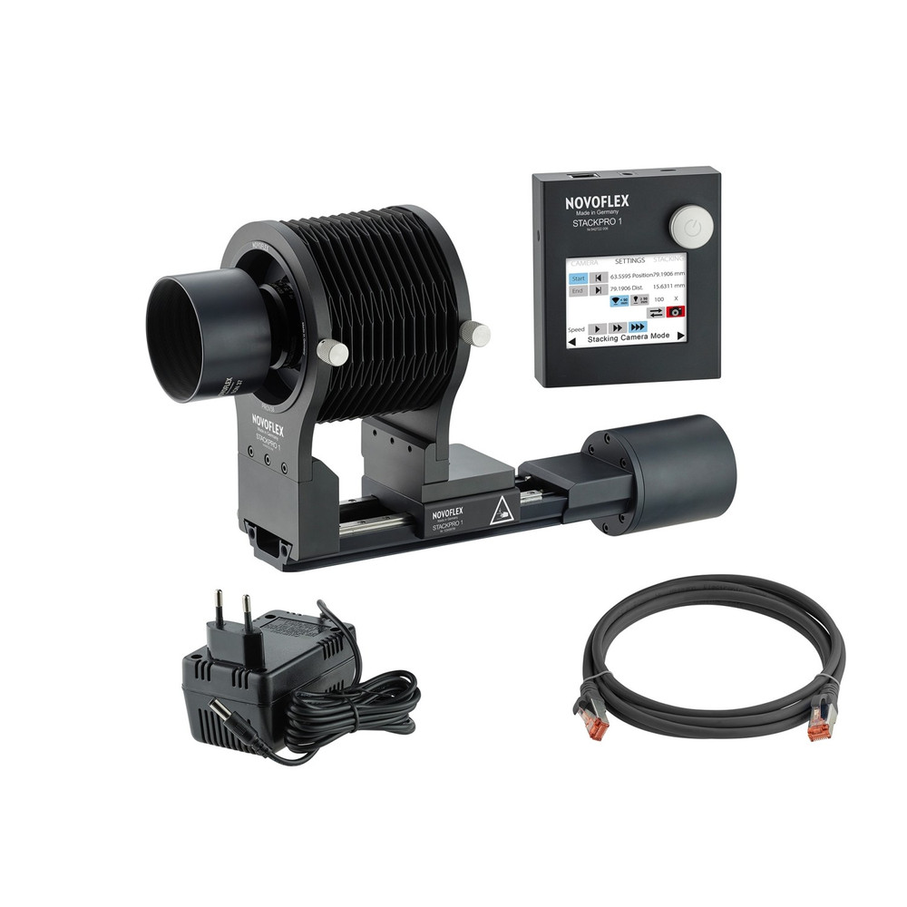 NOVOFLEX Auto Stacking System for Nikon Z, Schneider Kreuznach Pyrite 4.5/90