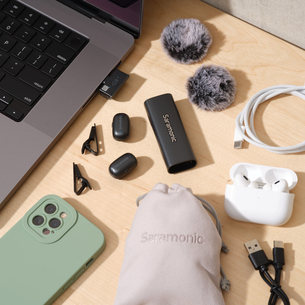 Saramonic Saramonic Air SE 02 | Mini 2-Person Wireless Mic for Smartphones, Tablets & Computers with USB-C & Lightning Receivers