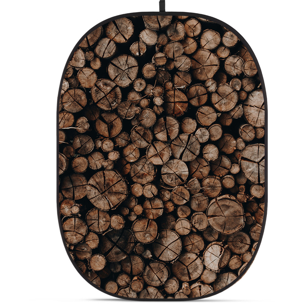 Godox 5 x 6' Collapsible Background (Wooden Wall 10)