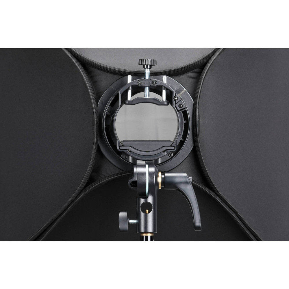 Godox S2 Speedlite Bracket with Softbox, Grid & Carrying Bag Kit (31.5 x 31.5")