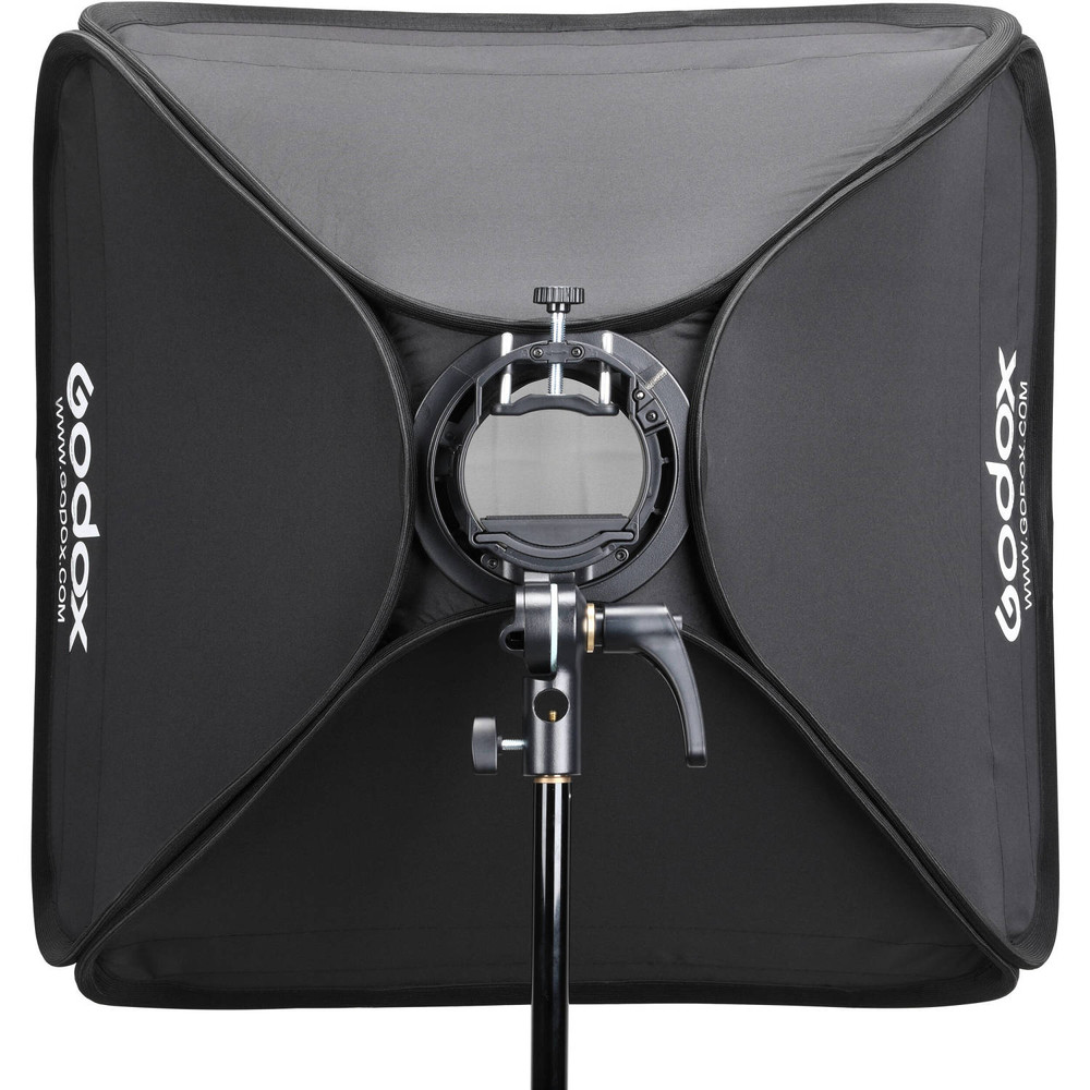 Godox S2 Speedlite Bracket with Softbox & Carrying Bag Kit (23.6 x 23.6")
