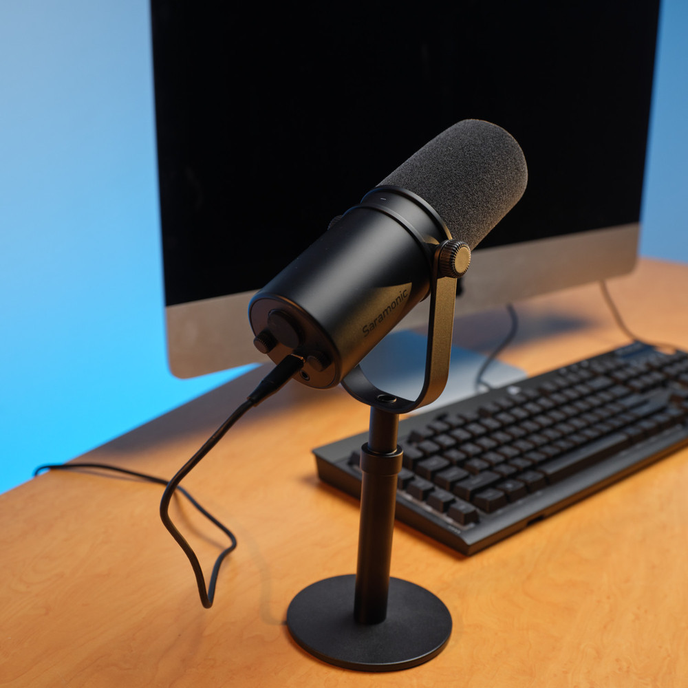 Saramonic MV Pod Dynamic USB & XLR Microphone for Podcasting, Live Streaming, Gaming & Recording