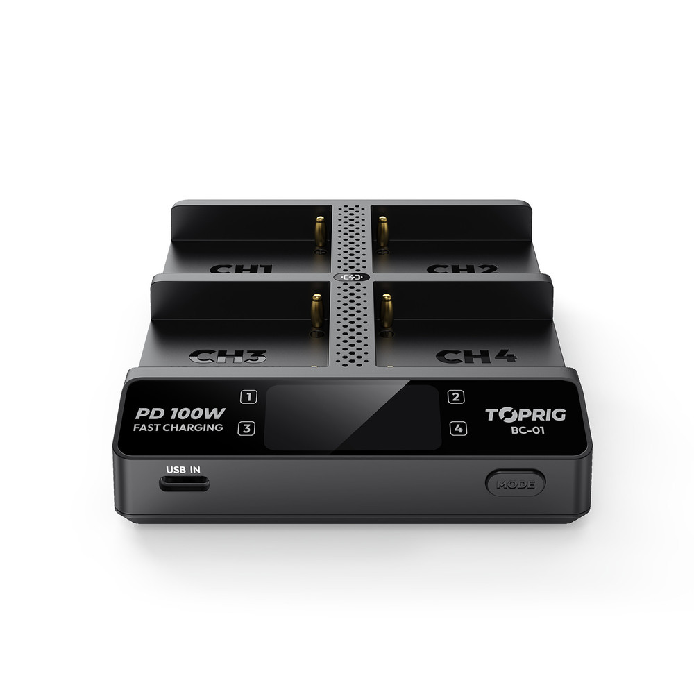 Accsoon TopRig 100W 4-Bay NP-F Fast Charger (Open Box)