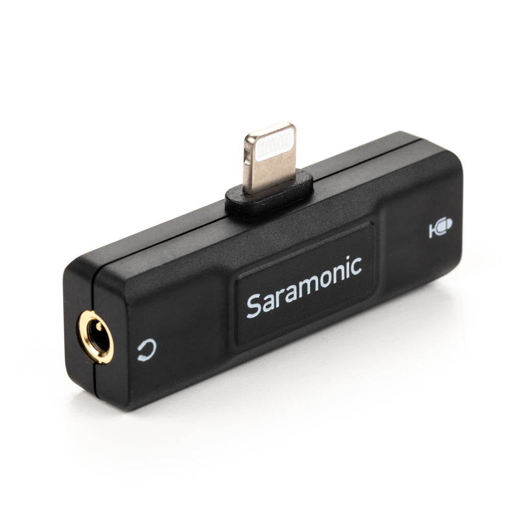 Saramonic SR-EA2D Lightning Audio Interface w/ 3.5mm TRS or TRRS Mic Input (Open Box)