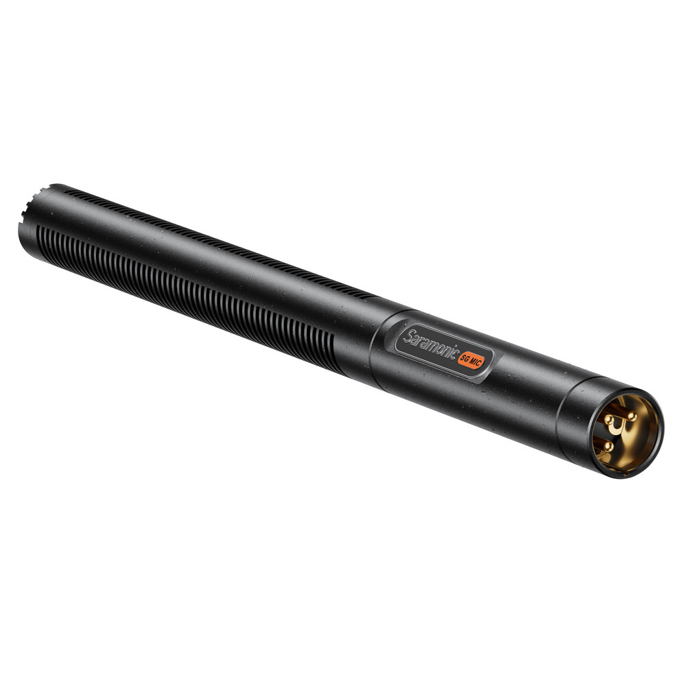 Saramonic SG-Mic | Premium Supercardioid Shotgun Microphone with Windscreen, Mic Clip, XLR Cable & Case