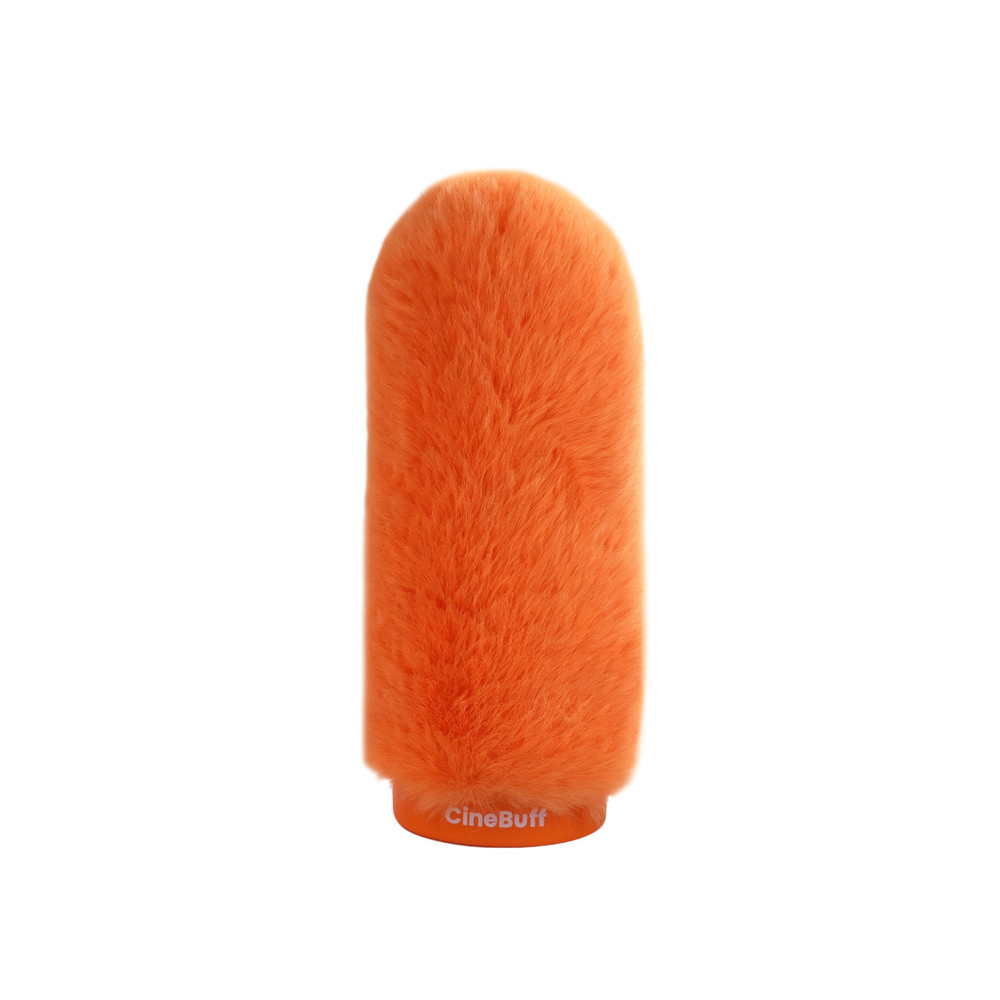 Saramonic CineBuff Slide-On Furry Windshield for Mid-Sized Shotguns 17-24mm Diameter in Orange
