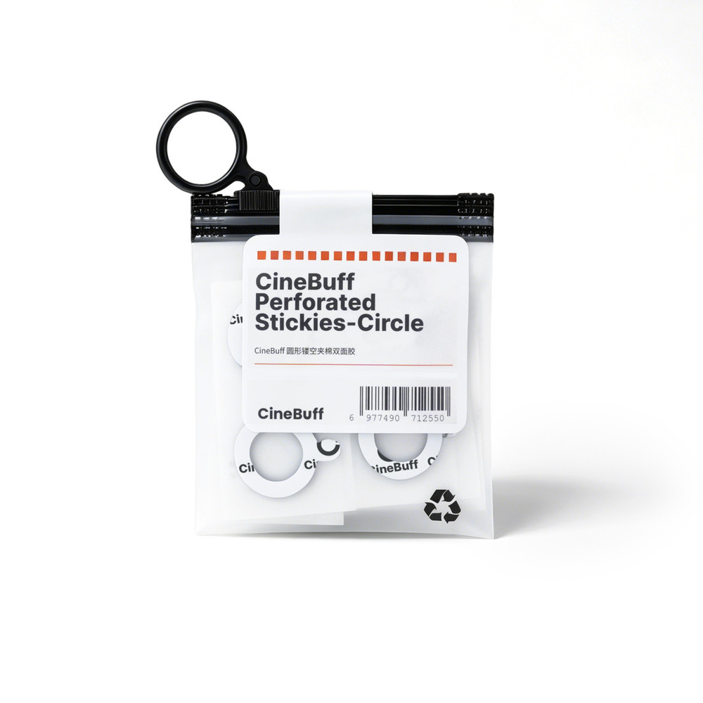 Saramonic CineBuff Perforated Stickies Circles | Soft Padded Tape for Lavalier Mounting and Concealment (30-Pk)