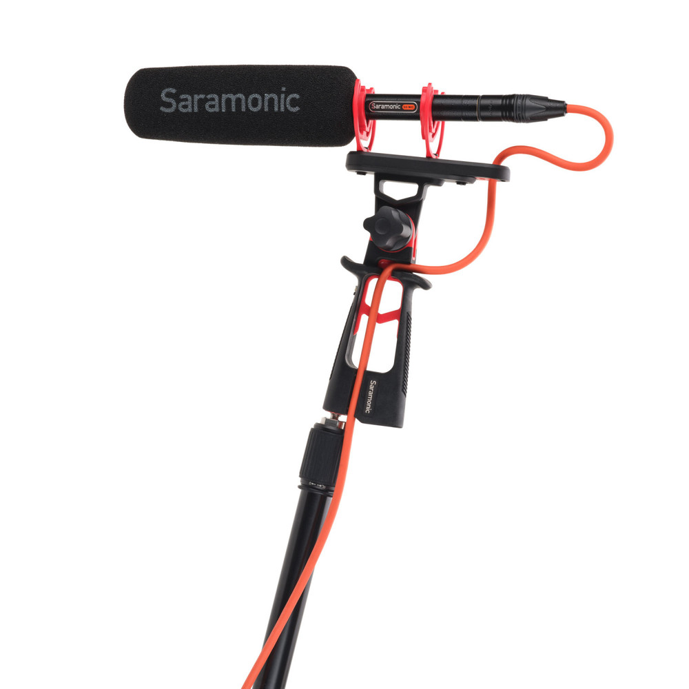 Saramonic SR-MSE | Pistol Grip Shock Mount with Dual Rycote® Lyre® Mounts and Integrated Cable Management