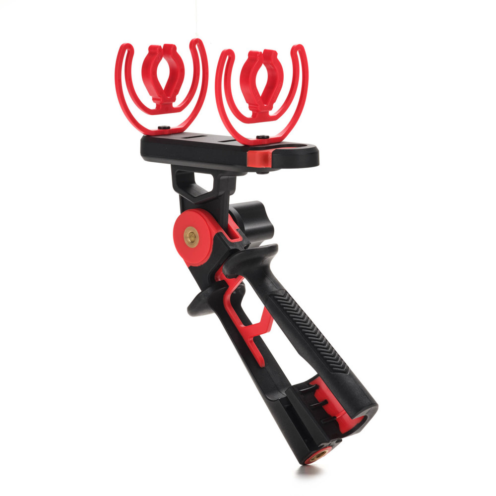 Saramonic SR-MSE | Pistol Grip Shock Mount with Dual Rycote® Lyre® Mounts and Integrated Cable Management