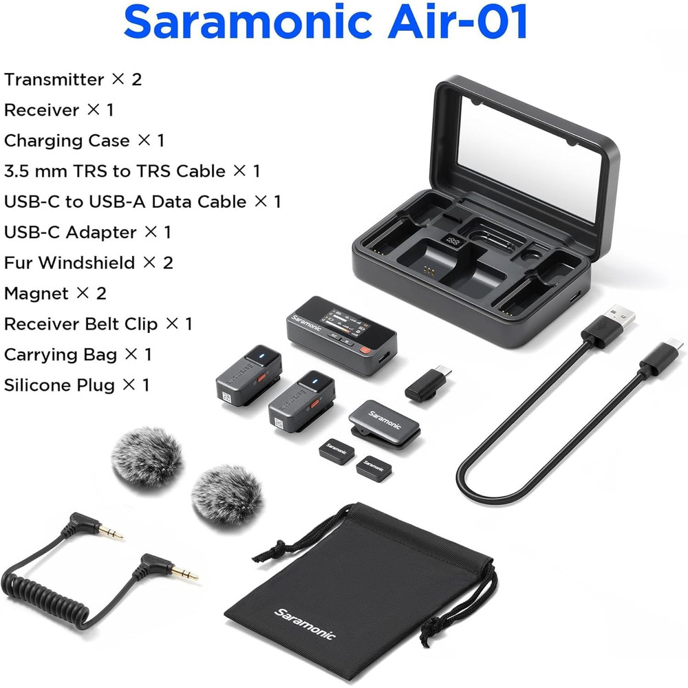 Saramonic AIR-01 | 2-Person Universal Micro Wireless Mic System (Open Box)