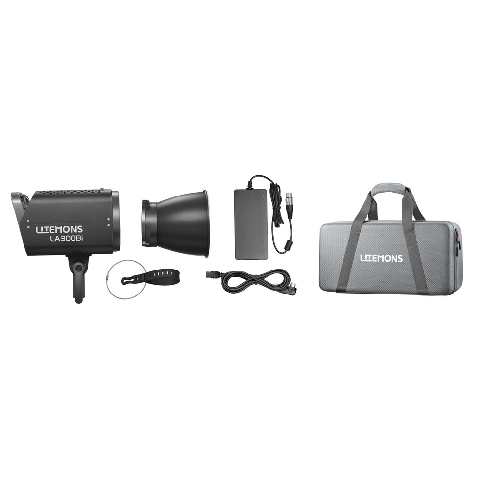 Godox Litemons LA300Bi Bi-Color LED Light Kit (Black Edition) (Open Box)