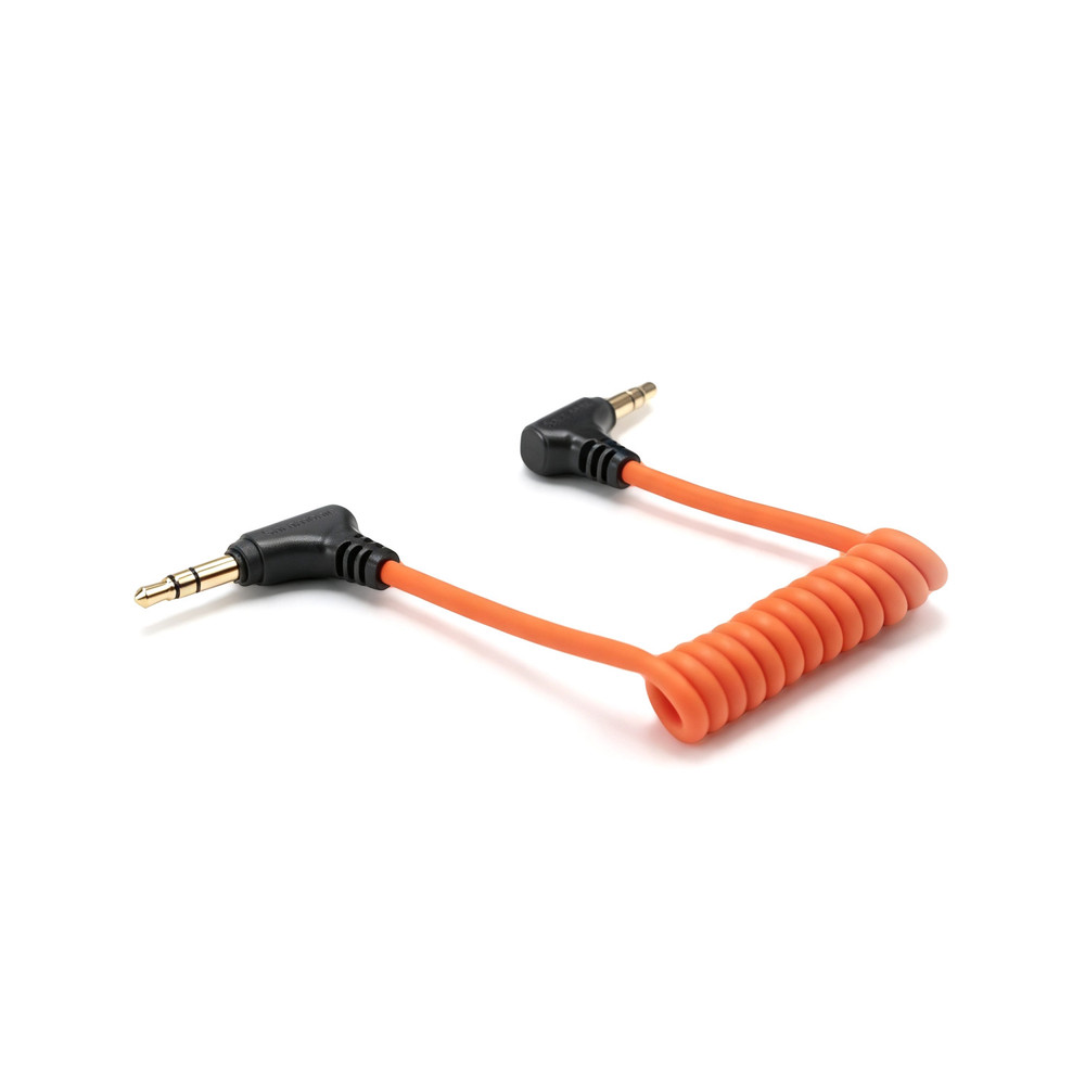 Saramonic CineBuff CB-3.5MM-0.5 | Coiled 3.5mm TRS Cable for Wireless Mic Receivers & Microphones (6” to 17”)