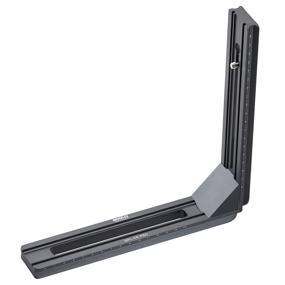 NOVOFLEX QPL-VR-PRO - Q-SYSTEM 190/230mm Large L-Bracket with Scale NOVOFLEX QPL-VR-PRO - Q-SYSTEM 190/230mm Large L-Bracket with Scale