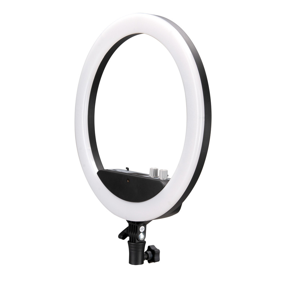Nanlite Halo 14U Dimmable Adjustable Bicolor 14in LED Ring Light With Built-In Li-Ion Battery