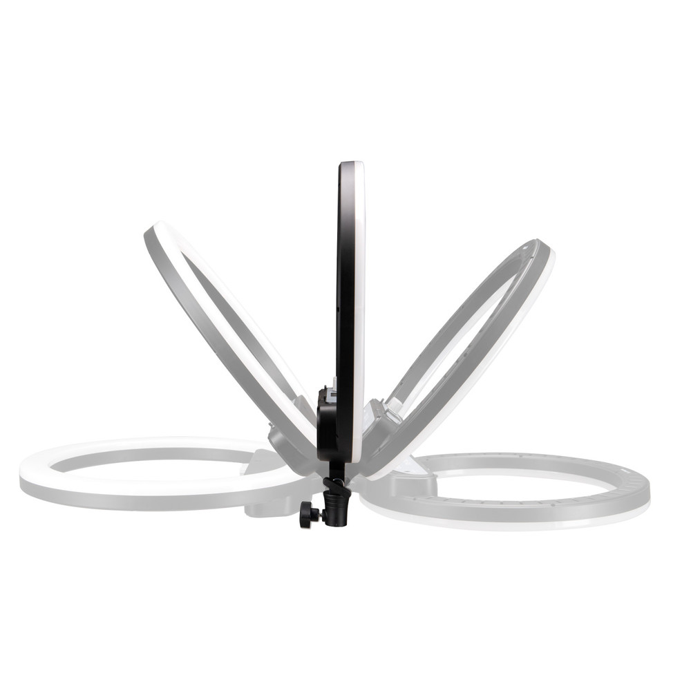 Nanlite Halo 14U Dimmable Adjustable Bicolor 14in LED Ring Light With Built-In Li-Ion Battery