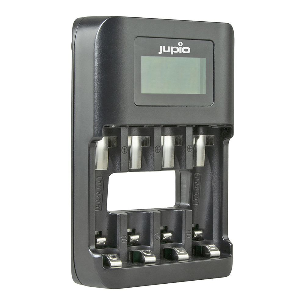 Jupio USB 4-slots Ultra Fast Battery Charger LCD