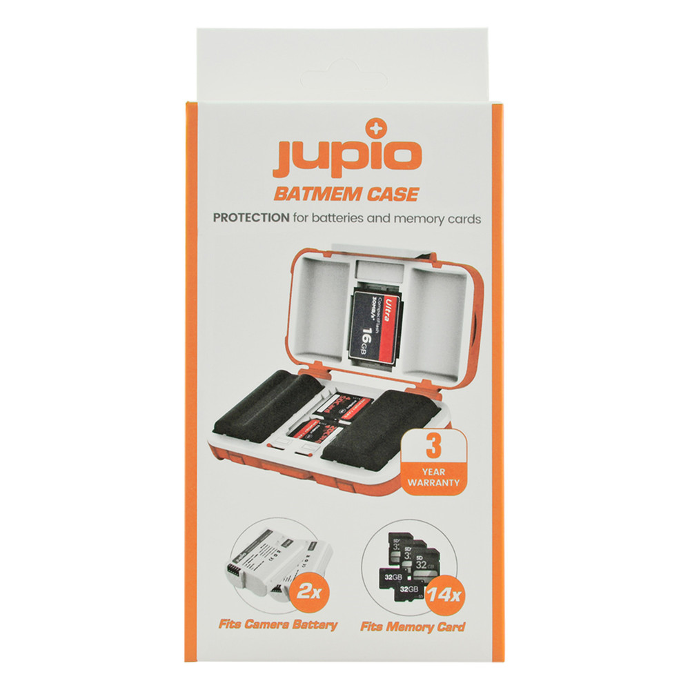 Jupio BatMem Case2x Camera Battery + 14 Memory Cards