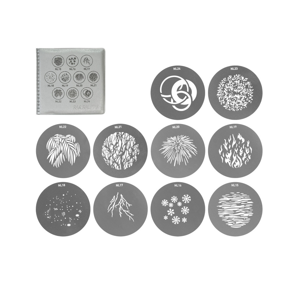 Nanlite Gobo Set 2 for Forza FM Mount Projector Nanlite Gobo Set 2 for Forza FM Mount Projector