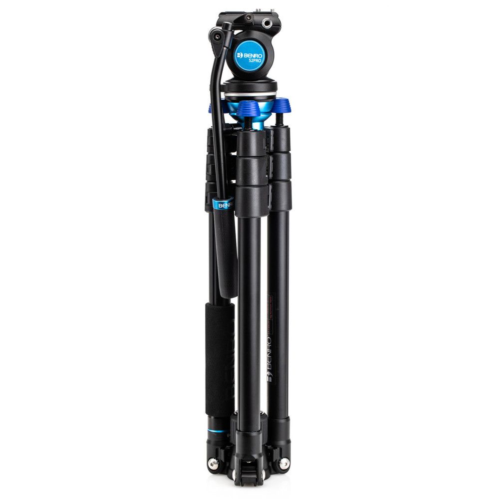 Benro Aero 2 PRO Aluminum Travel Video Tripod w/Flip Locks