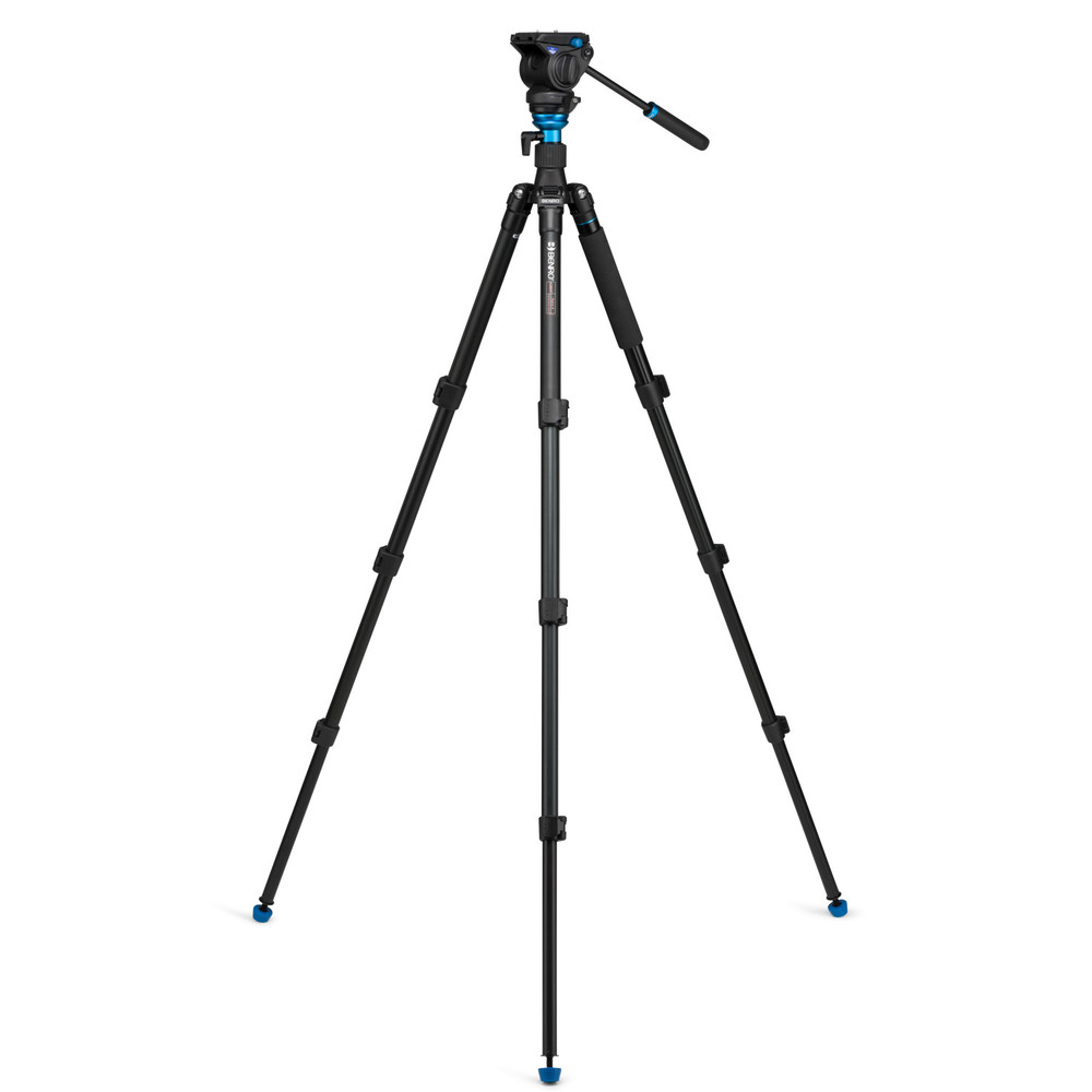 Benro Aero4 Travel Angel Video Tripod Kit - A2883F with Leveling Column and S4 Head