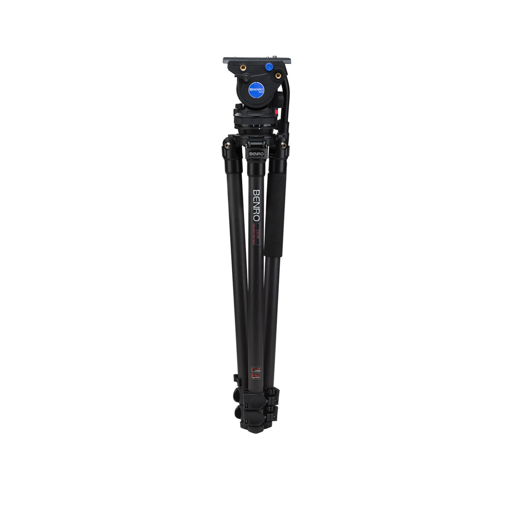 Benro C373F Series 3 CF Video Tripod & BV4H Head - 3 Leg Sections, Flip Lock Leg Release