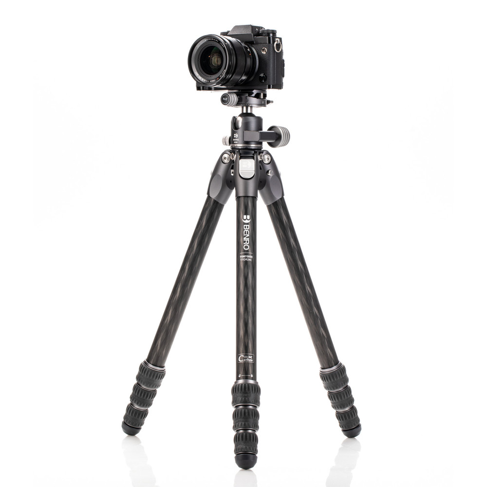 Benro Tortoise Columnless Tripod  #2 Carbon Fiber TTOR24C+GX30 head, 4 sections