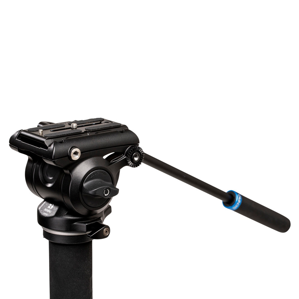 Benro A48F Classic Aluminum Monopod - Flip Lock Legs - S4PRO Head - 3 Leg Base