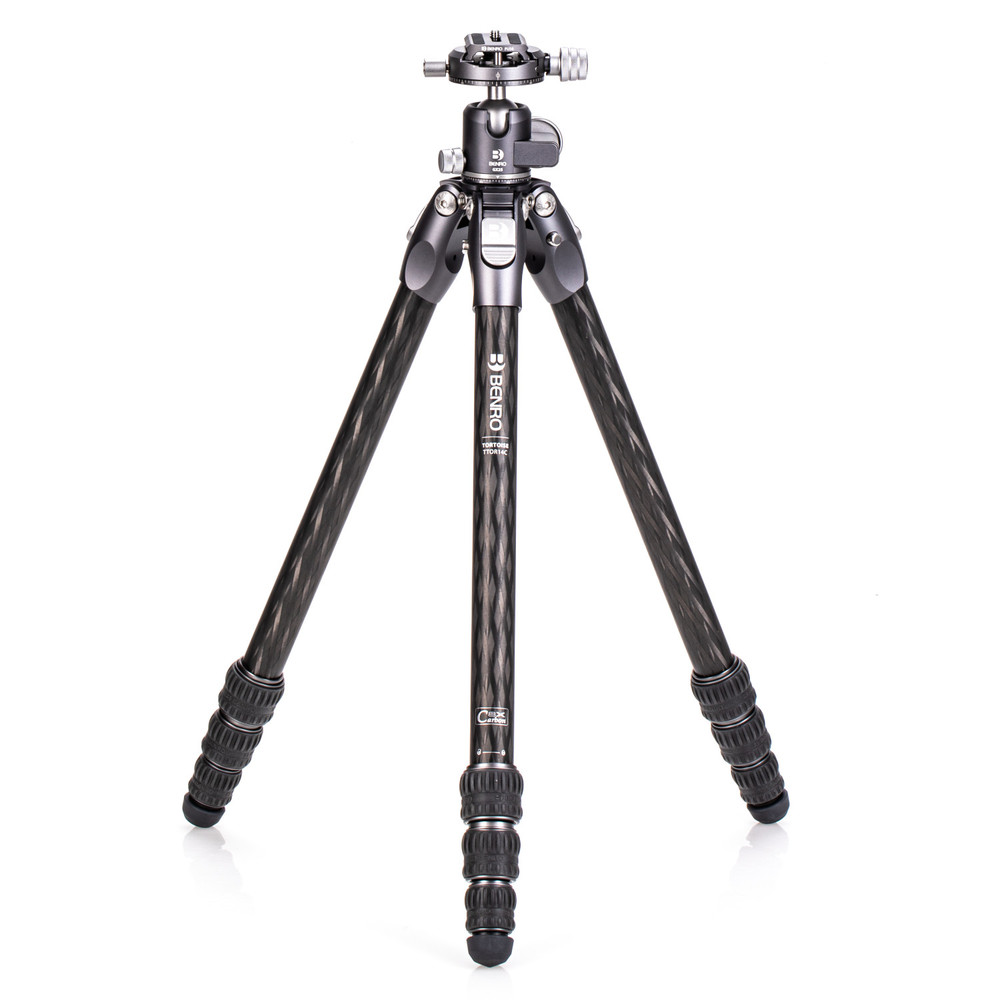 Benro Tortoise Columnless Tripod  #1 Carbon Fiber TTOR14C+GX25 head, 4 sections