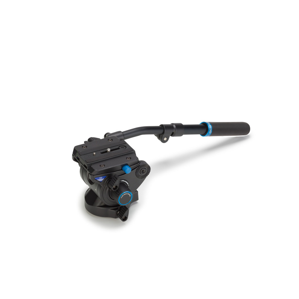 Benro S6 - 6Kg Video Head (Stepped - 0, 2.5Kg, 4.5Kg, 6Kg) [+90°/-50° Tilt Range]