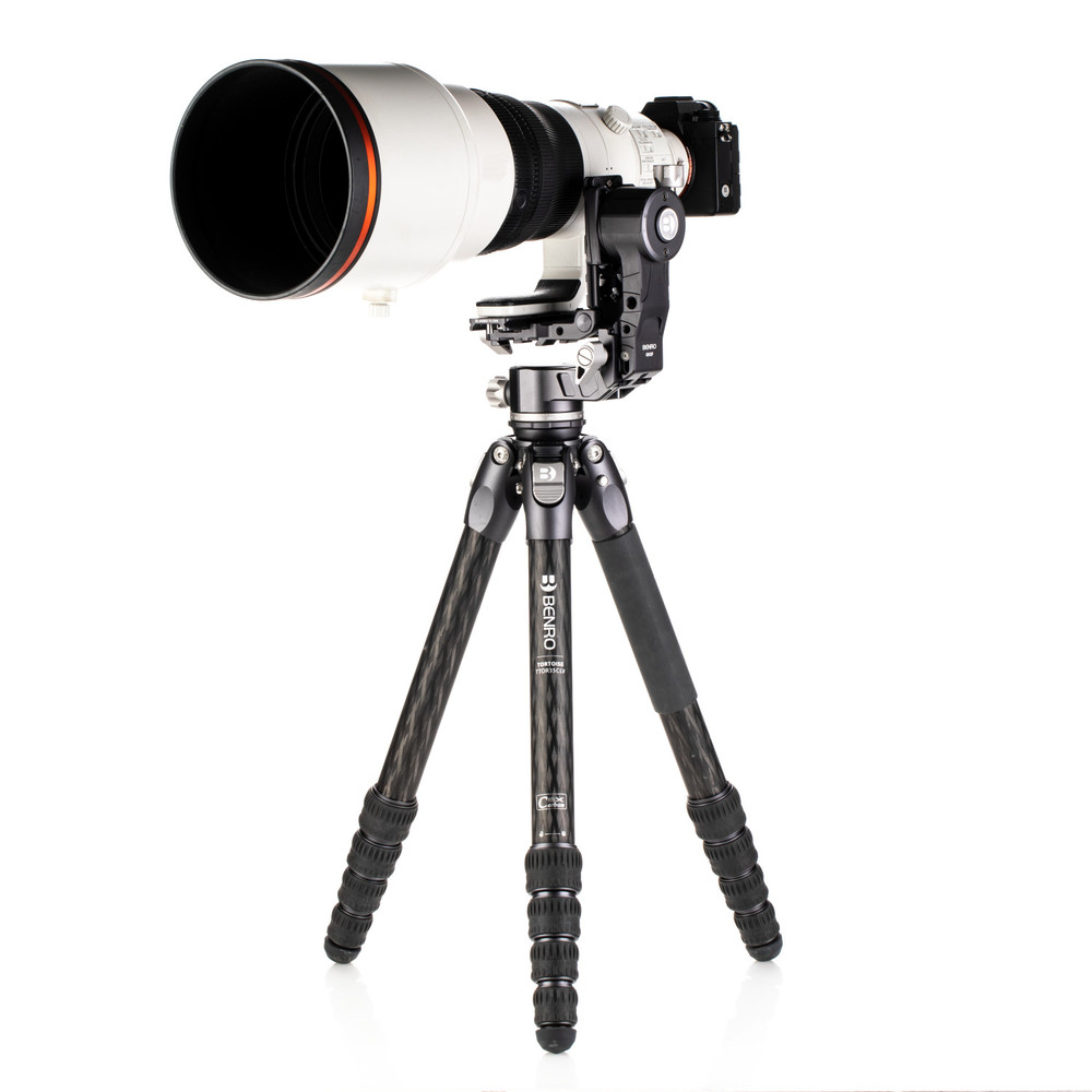 Benro TTOR35C Tripod with leveling base + GH2F Folding Travel Style Gimbal Head