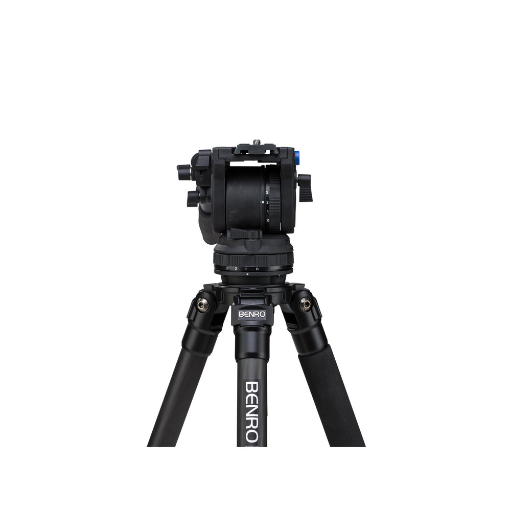 Benro C373F Series 3 CF Video Tripod & BV6H Head - 3 Leg Sections, Flip Lock Leg Release